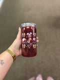 16oz- Red Football Tumbler