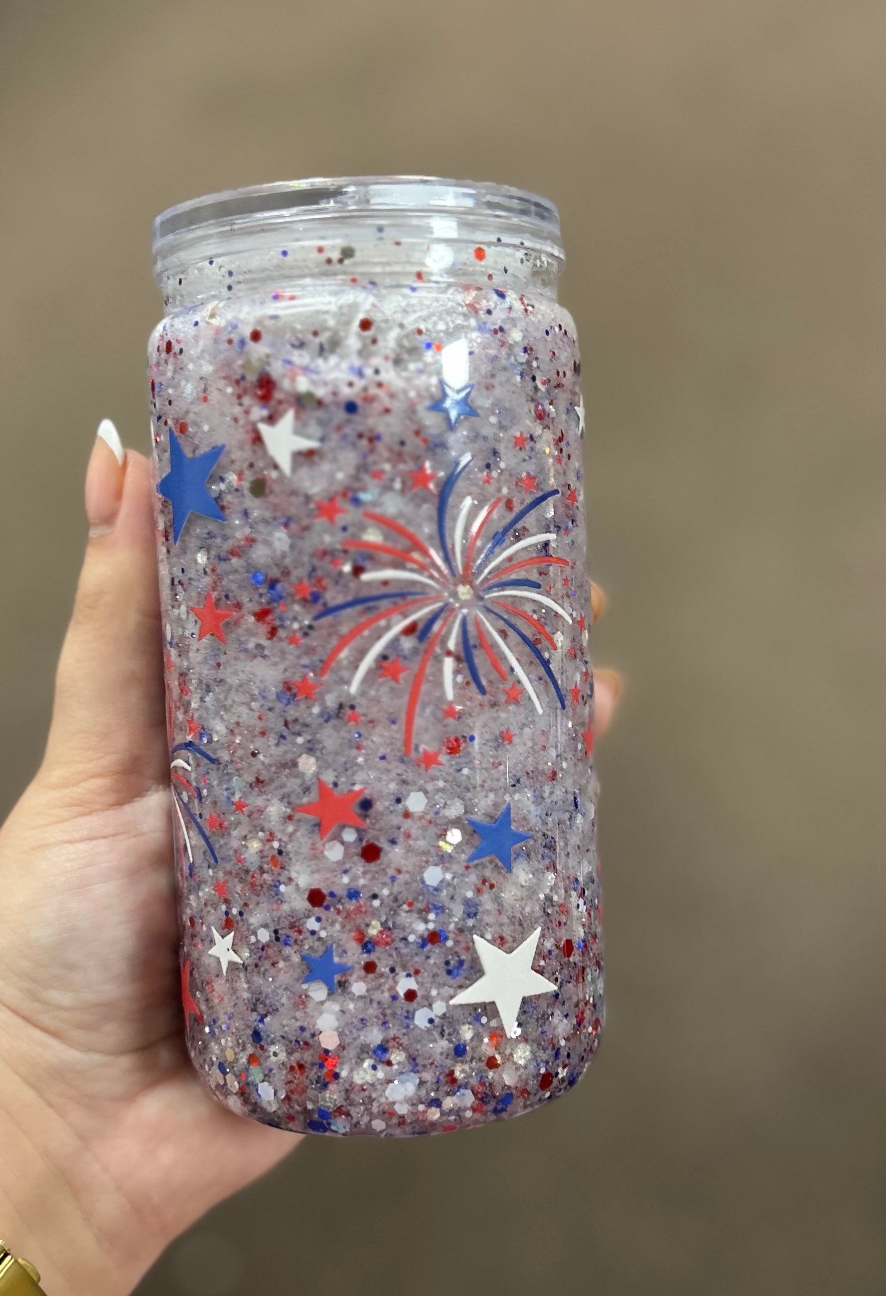 16oz- Fireworks Tumbler