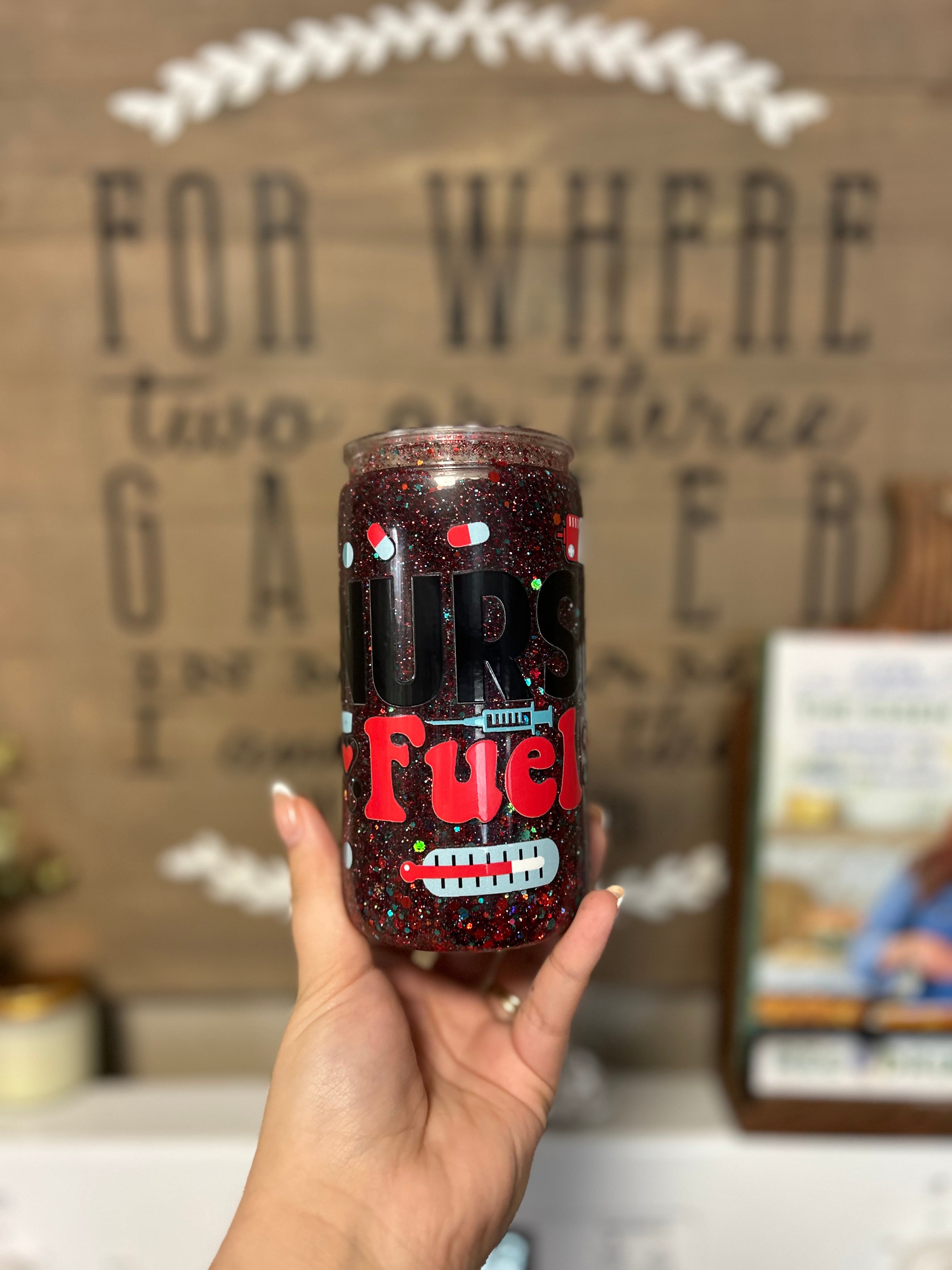 16oz- Red & Teal Tumbler
